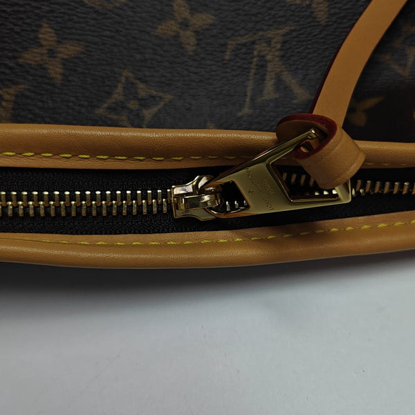 CARRYALL Small Monogram Coated Canvas Brown