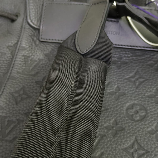 CHRISTOPHER PM Monogram Calfskin Black