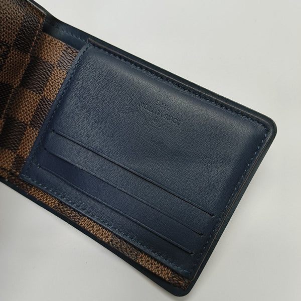 Damier Ebene Coated Canvas Wallet Brown