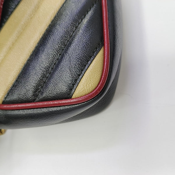 GG Marmont Super Mini Quilted Calfskin Multicolor
