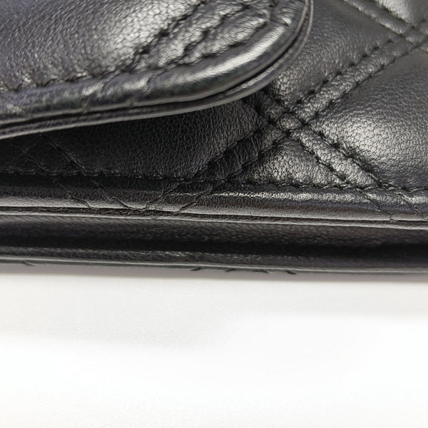 Quilted Lambskin Wallet Black
