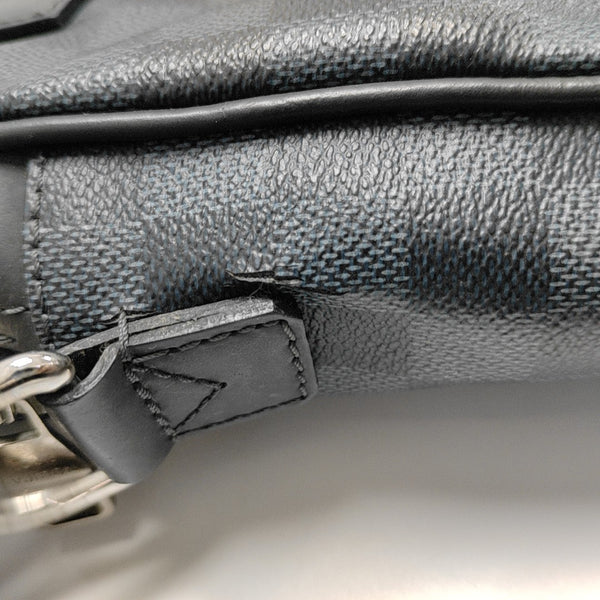 PORTE-DOCUMENTS Damier Coated Canvas Blue