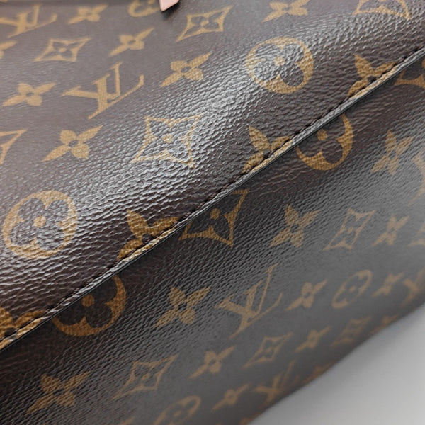 NÉONOÉ MM Monogram Coated Canvas Brown