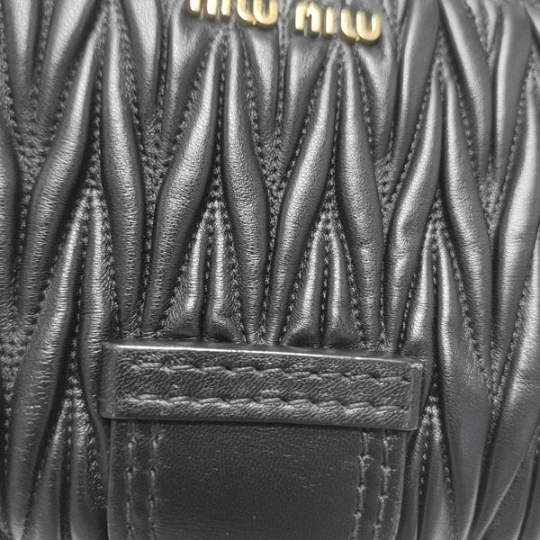 Matelassé Quilted Lambskin Black