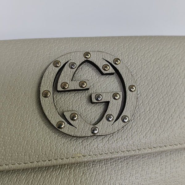 Blondie Calfskin White Wallet