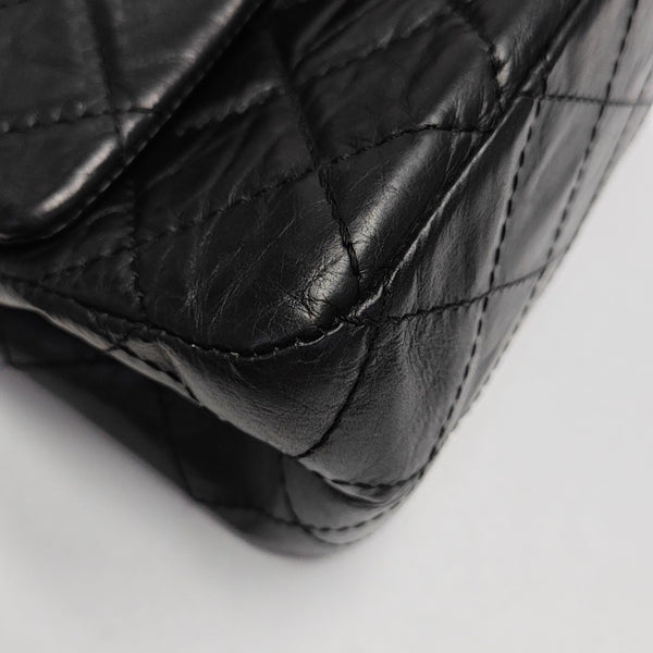 2.55 Maxi Quilted Calfskin Black