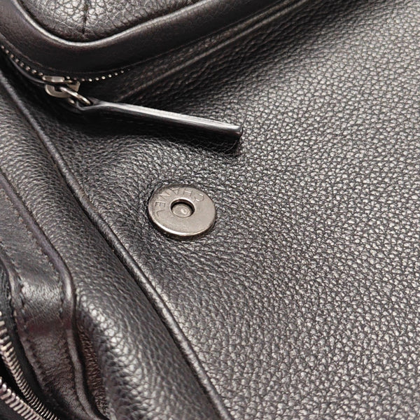 Quilted Grained Calfskin Black