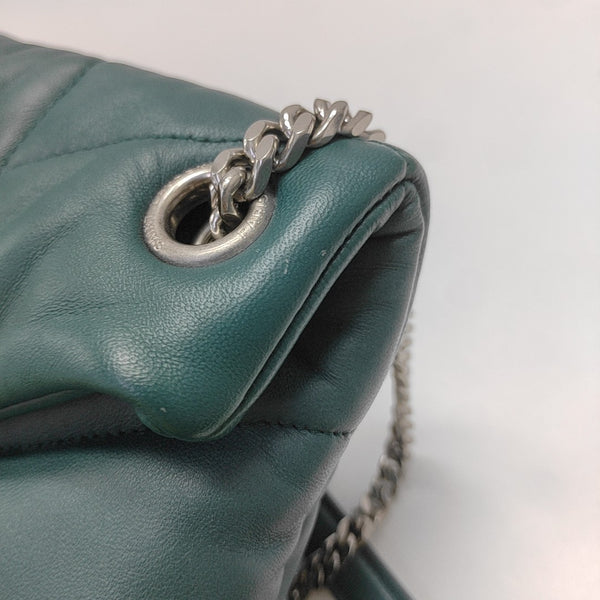 PUFFER Small Quilted Lambskin Green