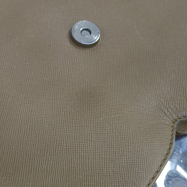 Calfskin Shoulder Bag Beige