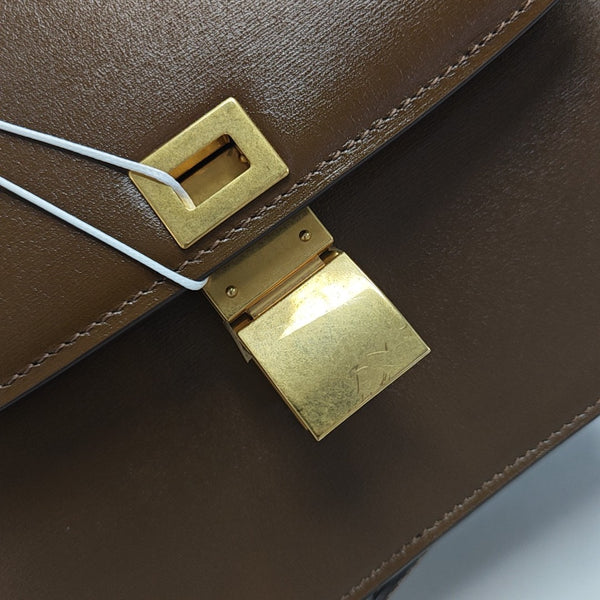 CLASSIC BOX Small Calfskin Brown