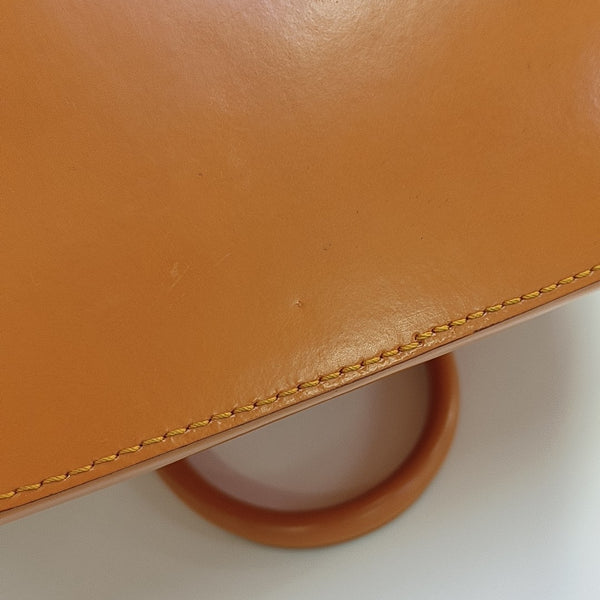 Calfskin Shoulder Bag Orange