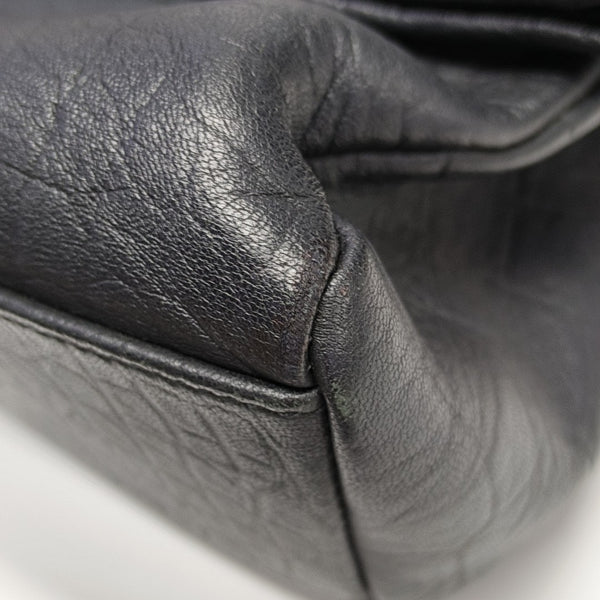 Calfskin Shoulder Bag Black