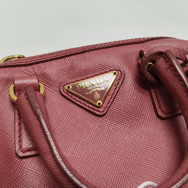 Saffiano Calfskin Shoulder Bag Pink