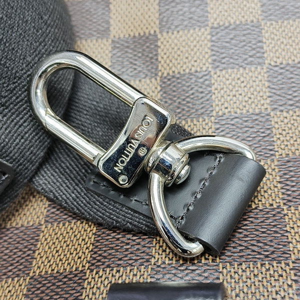 Damier Ebene Coated Canvas Tote Bag Brown