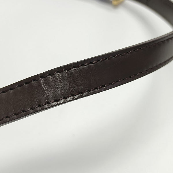 MUSETTE TANGO Damier Ebene Coated Canvas Brown