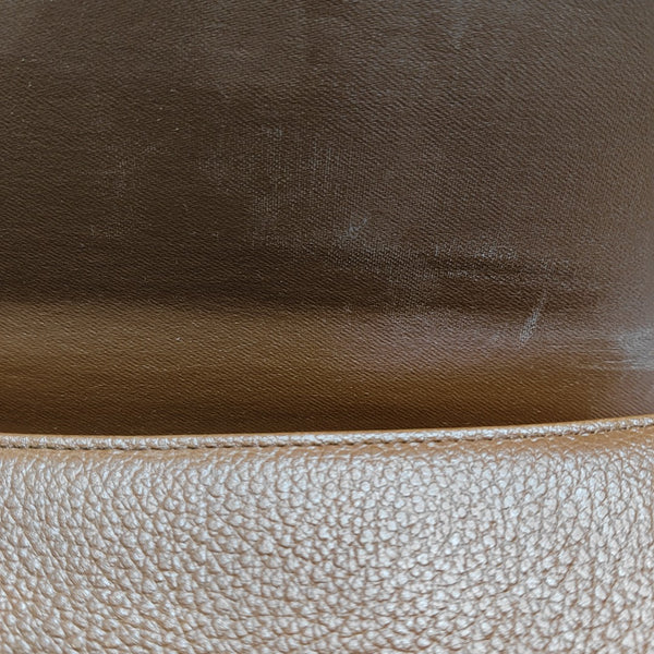 Calfskin Top Handle Bag Brown