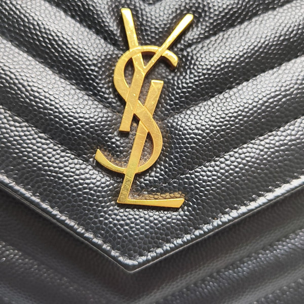 MONOGRAM WOC Chevron Calfskin Black