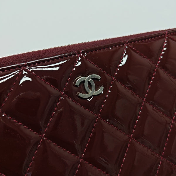 Quilted Calfskin Wallet Red