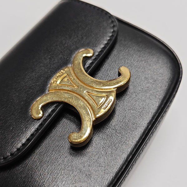 TRIOMPHE Mini Calfskin Black