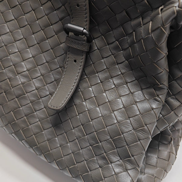 Calfskin Top Handle Bag Gray