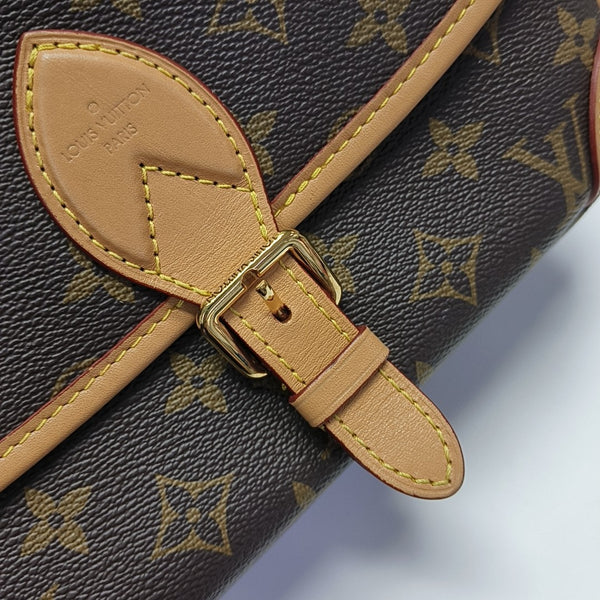 DIANE Monogram Coated Canvas Brown