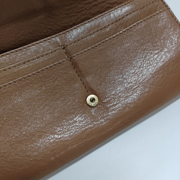 Lily Calfskin Brown Wallet