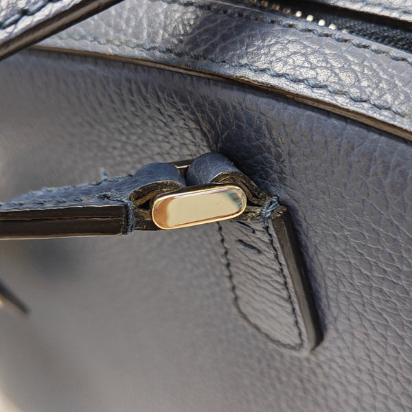 Calfskin Shoulder Bag Blue