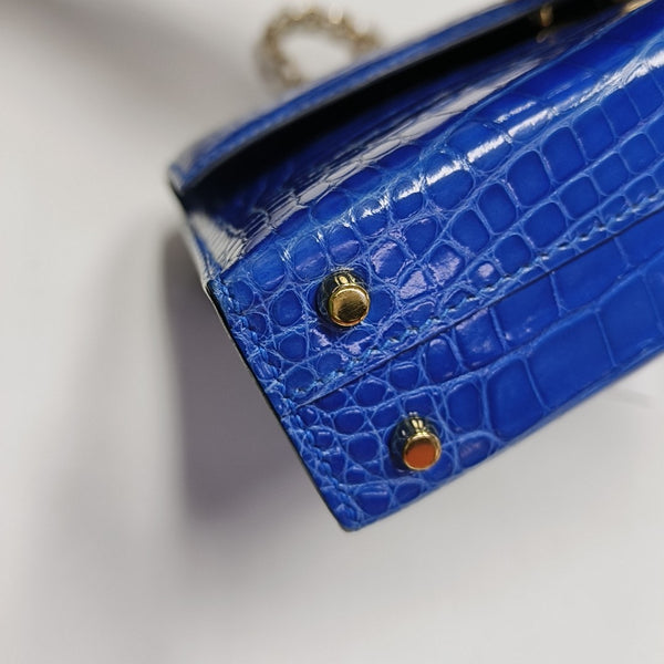 Verrou 17 Shiny Porosus Crocodile Blue