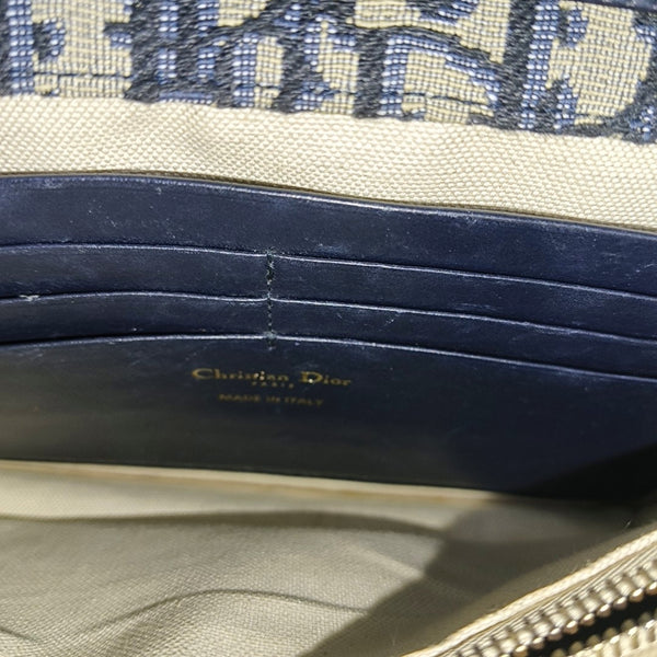 Authenticated pre-owned Saddle Monogram Canvas Blue - Shoulder Bag at Looply