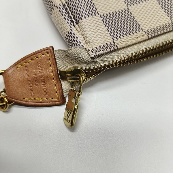 ACCESSOIRES Mini Damier Azur Coated Canvas White