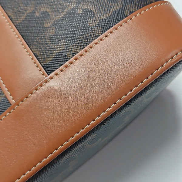 TRIOMPHE CANVAS Small Coated Canvas Brown