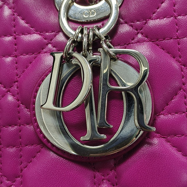 Lady Dior Medium Cannage Lambskin Red