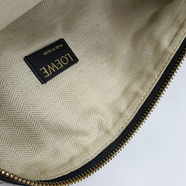 Monogram Fabric Top Handle Bag Beige