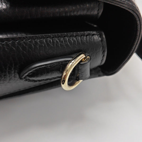 Interlocking G Large Calfskin Black