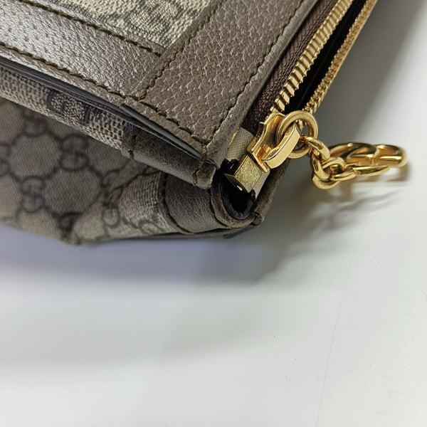 Ophidia Medium Monogram Coated Canvas Beige