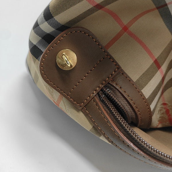 Canvas Top Handle Bag Brown