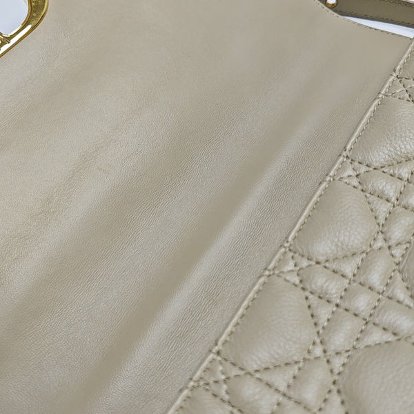 Dior Caro Cannage Calfskin Beige