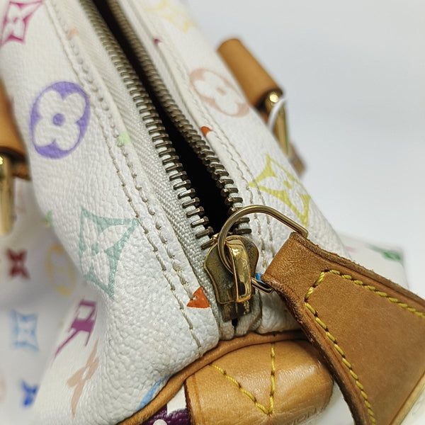 SPEEDY 30 Monogram Coated Canvas White