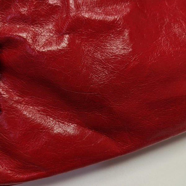 Calfskin Shoulder Bag Red