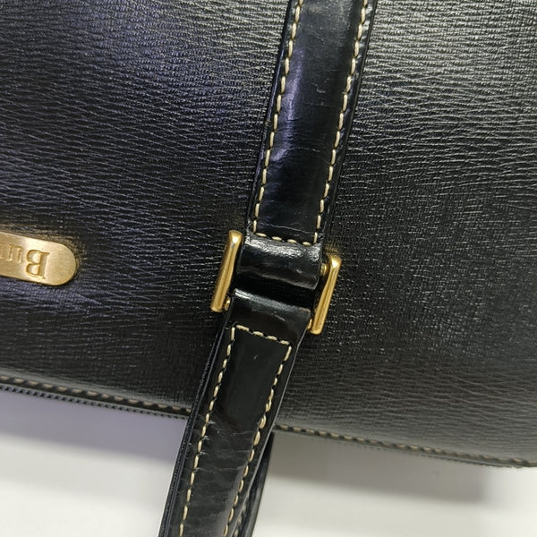 Calfskin Top Handle Bag Black