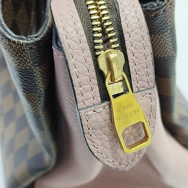 NORMANDY Damier Ebene Coated Canvas Brown