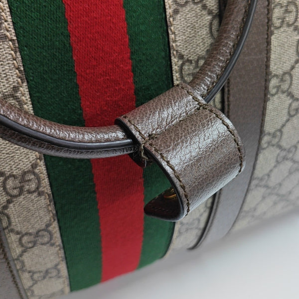 Savoy Large Monogram Coated Canvas Beige