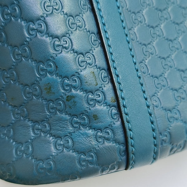 Microguccissima Monogram Calfskin Blue