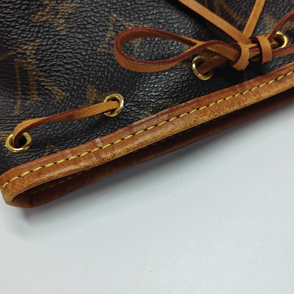NÉONOÉ Nano Monogram Coated Canvas Brown