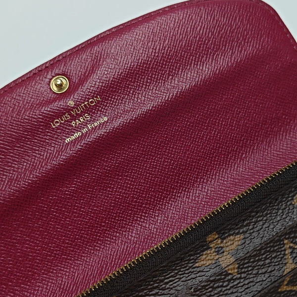 EMILIE Monogram Coated Canvas Brown
