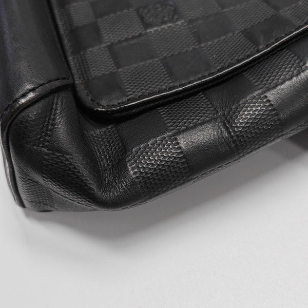 DISTRICT PM Damier Graphite Calfskin Black