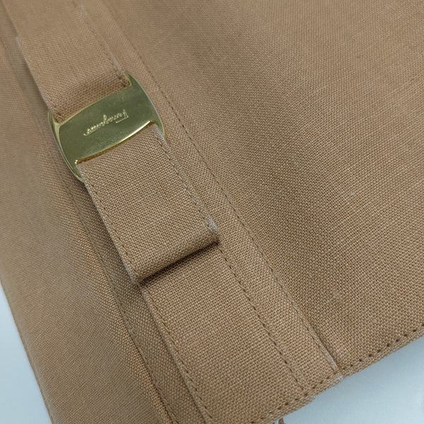 Fabric Shoulder Bag Brown
