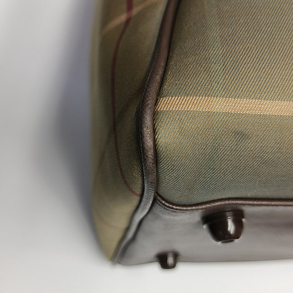 Canvas Top Handle Bag Green