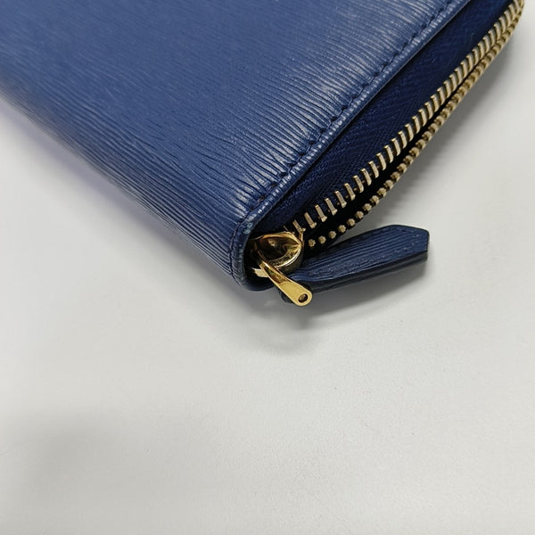 Calfskin Wallet Blue