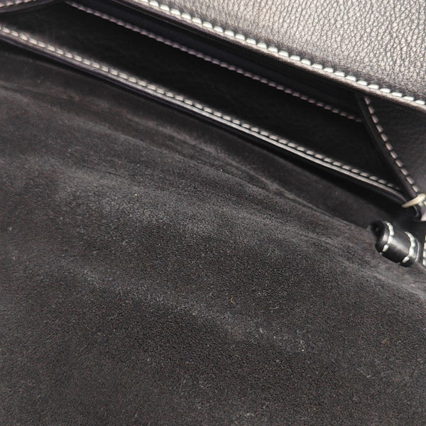 Calfskin Shoulder Bag Black